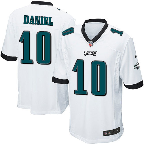 Men's Game Chase Daniel Nike Jersey White Road - #10 NFL Philadelphia Eagles